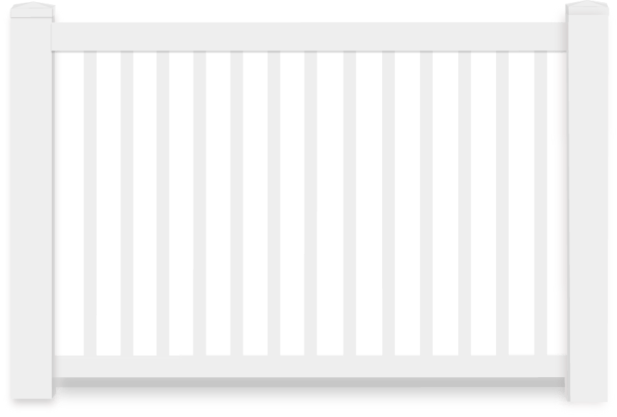 Vinyl Closed-Top Vertical Picket Fence Panel